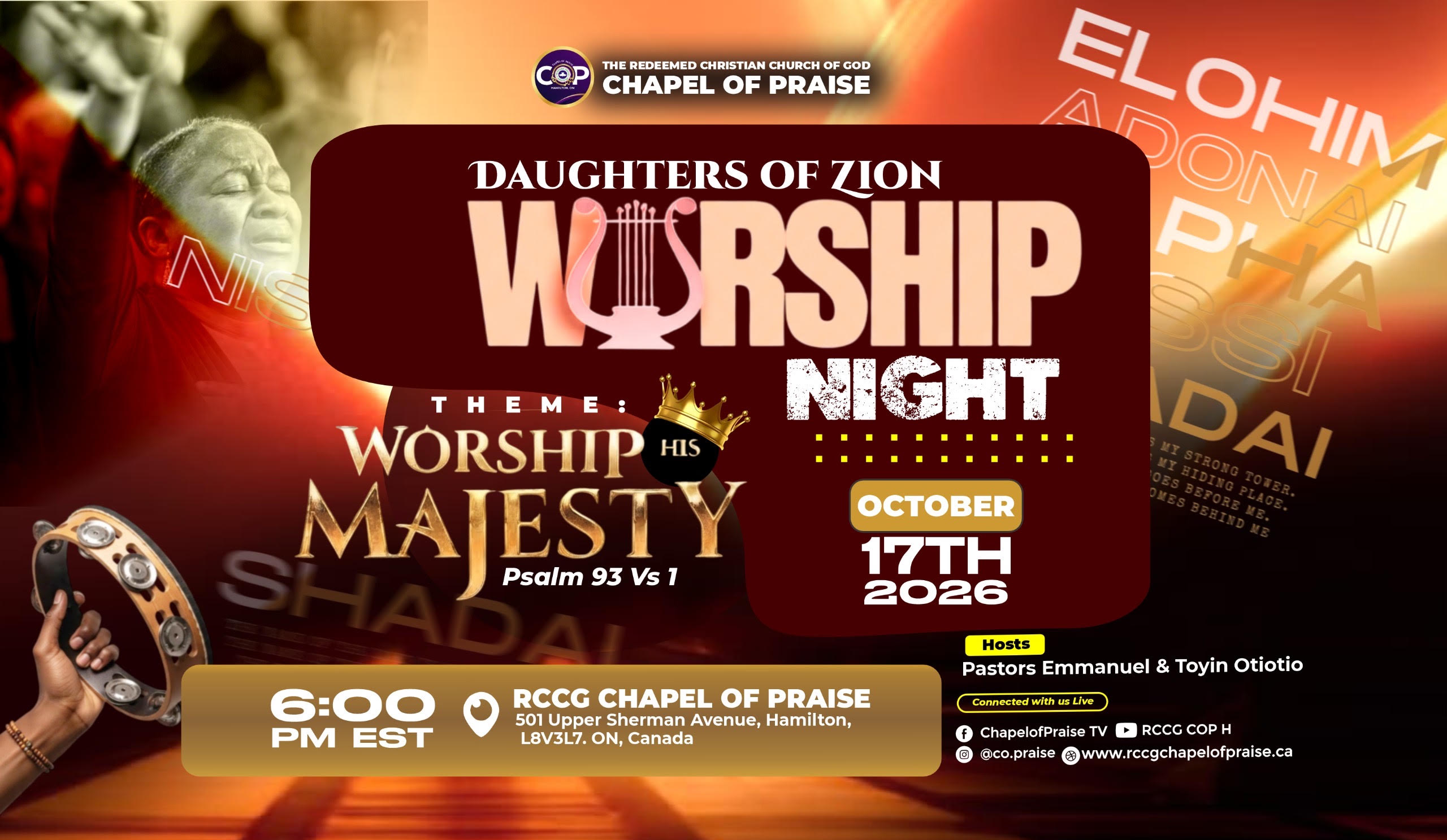 WORSHIP NIGHT – DAUGHTERS OF ZION